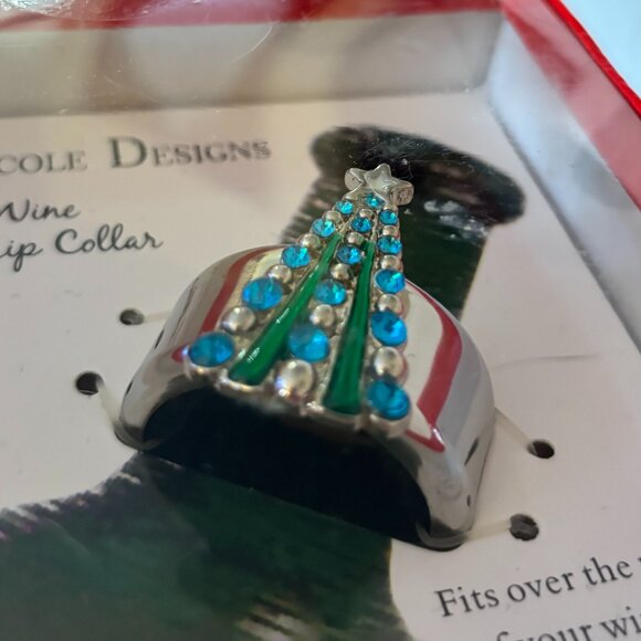NEW Christmas Tree Wine Drip Collar - Picture 4 of 4